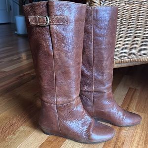 Aldo, chestnut wedge boot